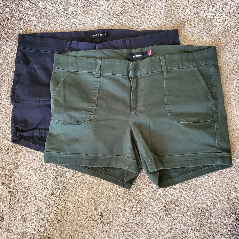 Torrid size 16 shorts 2 pair
